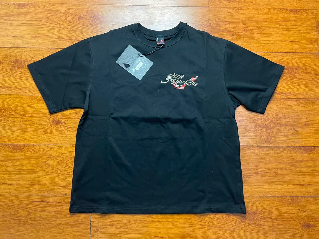 LitBuy streetwear haul — Derschutze heavyweight hoodie and tee QC photos